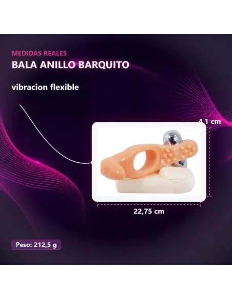 Bala anillo barquito carne | Caiman | Anillos