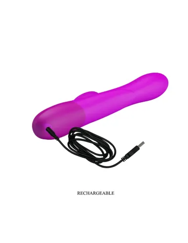Vibrador dempsey inflable usb recargable 25cm x 4cm | Pretty love | Rabbits