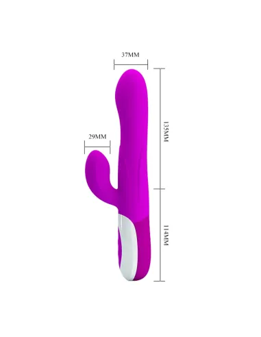 Vibrador dempsey inflable usb recargable 25cm x 4cm | Pretty love | Rabbits