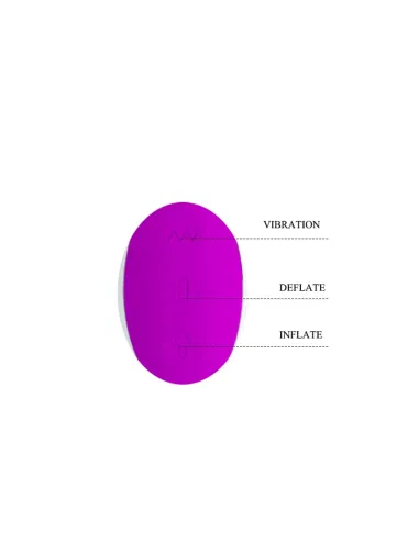 Vibrador dempsey inflable usb recargable 25cm x 4cm | Pretty love | Rabbits