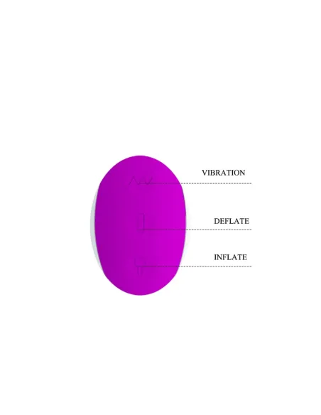 Vibrador dempsey inflable usb recargable 25cm x 4cm | Pretty love | Rabbits