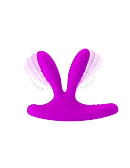 Vibrador dual anal vaginal punto-g silicona multifuncion recargable usb control remoto | Pretty love | Vibradores