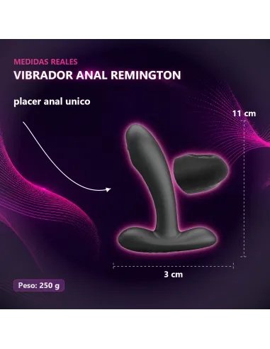 Vibrador consolador anal remington recargable silicona multifuncion 11cm x 3cm | Pretty love | Vibradores