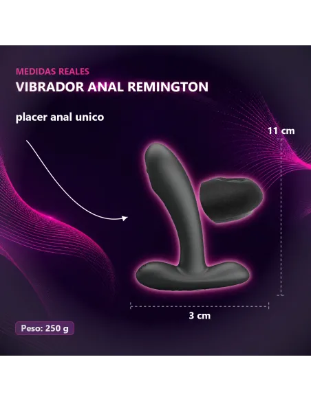 Vibrador consolador anal remington recargable silicona multifuncion 11cm x 3cm | Pretty love | Vibradores