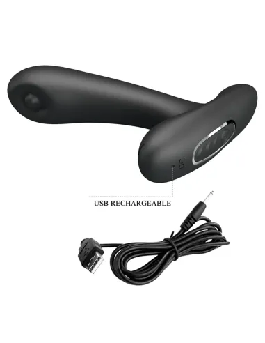 Vibrador consolador anal remington recargable silicona multifuncion 11cm x 3cm | Pretty love | Vibradores