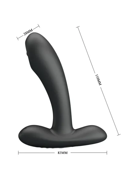 Vibrador consolador anal remington recargable silicona multifuncion 11cm x 3cm | Pretty love | Vibradores