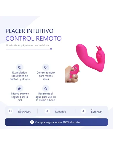 Vibrador josephine control remoto silicona multifuncion | Pretty love | Estimuladores clítoris