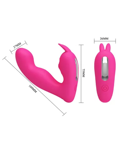 Vibrador josephine control remoto silicona multifuncion | Pretty love | Estimuladores clítoris