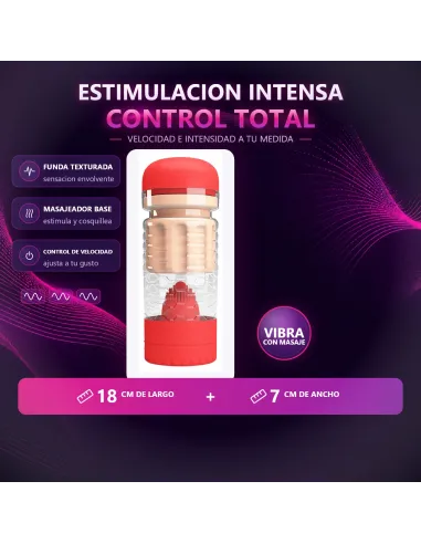 Masturbador vibrador theresa vagina 18cm x 7cm | Pretty love