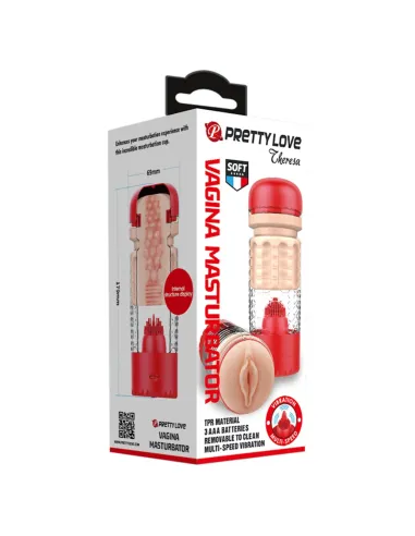 Masturbador vibrador theresa vagina 18cm x 7cm | Pretty love