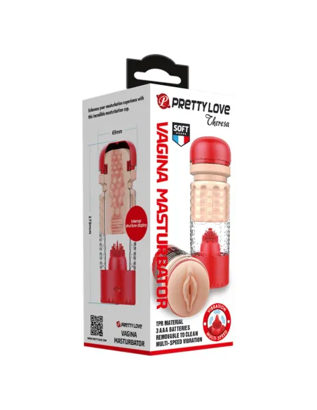 Masturbador vibrador theresa vagina 18cm x 7cm | Pretty love