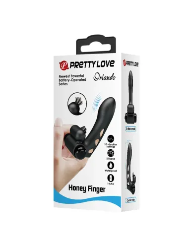 Vibrador dedo orlando silicona multifuncion 9cm x 2,6cm | Pretty love | Vibradores
