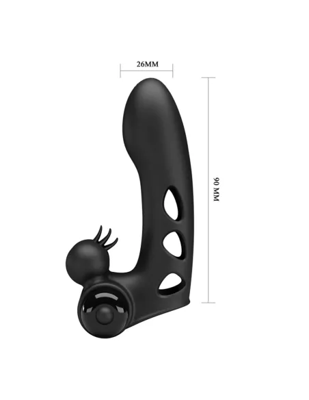 Vibrador dedo orlando silicona multifuncion 9cm x 2,6cm | Pretty love | Vibradores