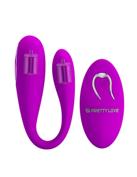 Vibrador algernon para parejas recargable control remoto | Pretty love | Estimuladores