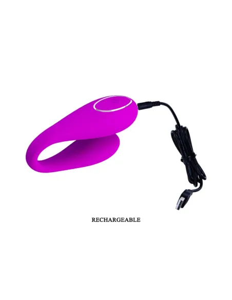 Vibrador algernon para parejas recargable control remoto | Pretty love | Estimuladores
