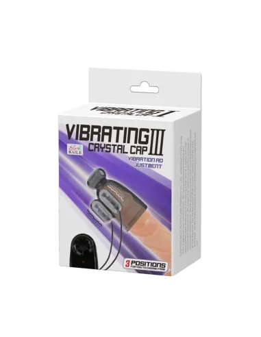 Vibrador crystal cap 3 6cm x 3cm | Pretty love