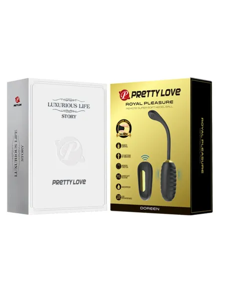 Vibrador doreen gold inalambrico silicona multifuncion | Pretty love | Bolas y huevos vaginales