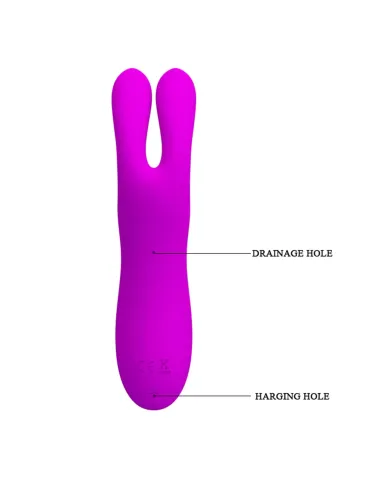 Vibrador y succionador de clitoris 7 funciones silicona usb recargable 16cm x 4cm | Pretty love | Succionadores