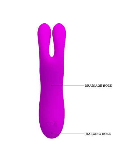 Vibrador y succionador de clitoris 7 funciones silicona usb recargable 16cm x 4cm | Pretty love | Succionadores