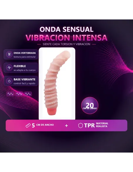 Vibrador flexible vertebrado 20cm x 5cm | Baile | Vibradores