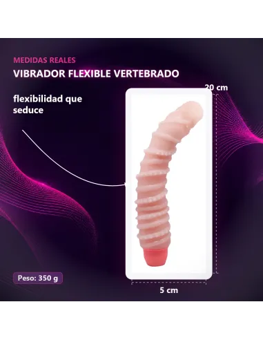 Vibrador flexible vertebrado 20cm x 5cm | Baile | Vibradores