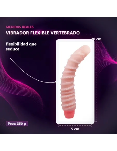 Vibrador flexible vertebrado 20cm x 5cm | Baile | Vibradores