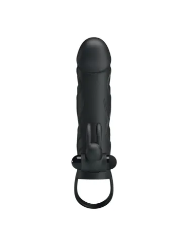 Funda con vibrador y extensión extiende 2cm - 14cm x 3cm silicona | Pretty love | Fundas y extensiones
