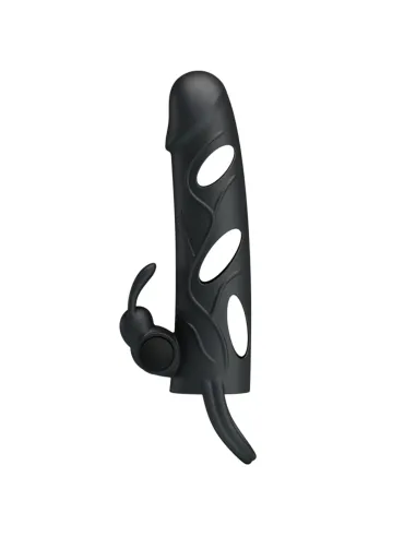 Funda con vibrador y extensión extiende 2cm - 14cm x 3cm silicona | Pretty love | Fundas y extensiones