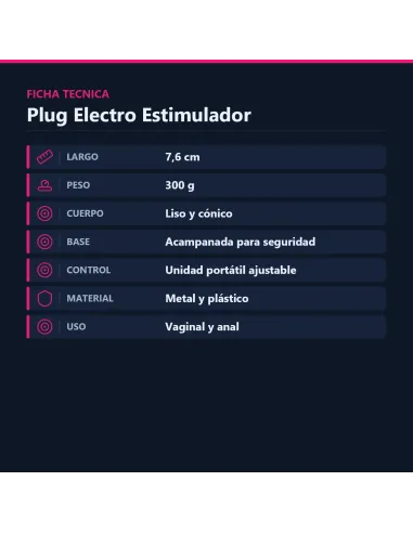 Electro stimulation plug anal | Baile | Accesorios y outfits