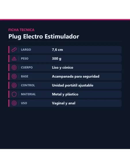 Electro stimulation plug anal | Baile | Accesorios y outfits